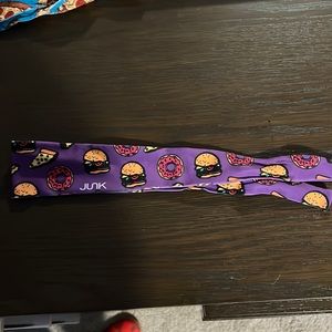 Junk headband pizza burger and donuts